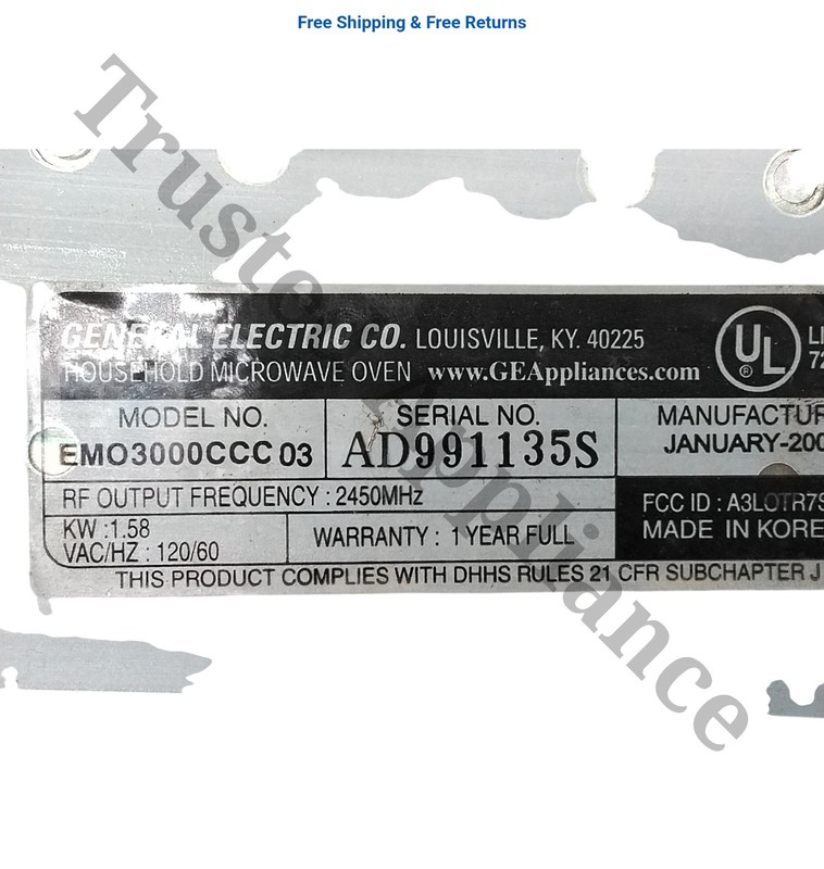 GE Microwave Control Panel Console WB07X10364 WHITE gallery