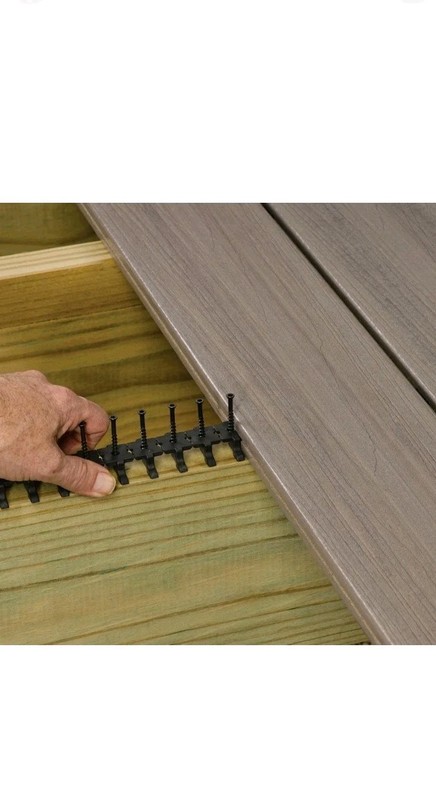 DECKMATE 360-Pack 200 sq ft. Black Collated Hidden Deck Fasteners Grooved Decks gallery