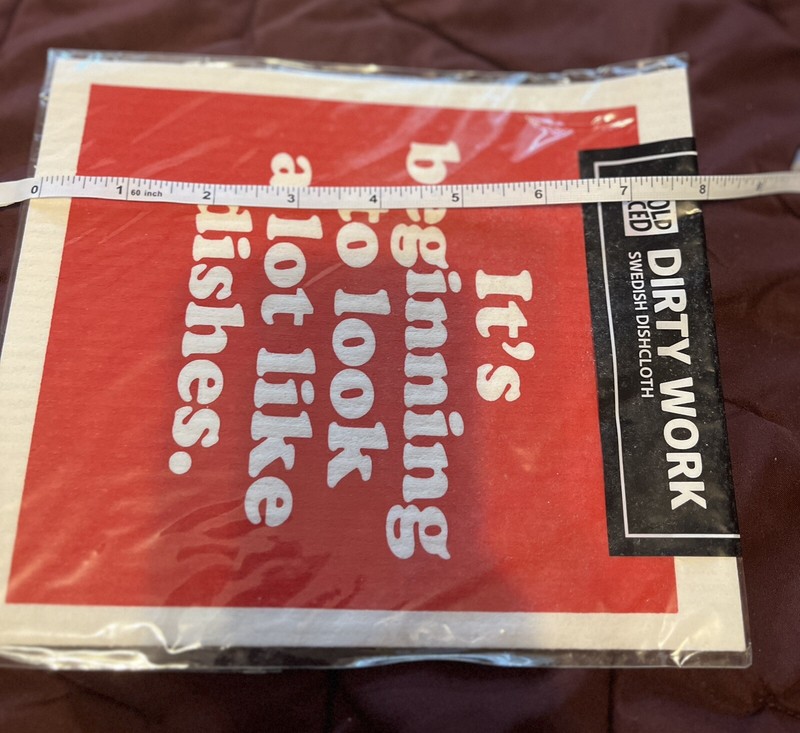 Bold Faced Dirty Work Compostable Washcloth. New 100% Compostable Modern English gallery