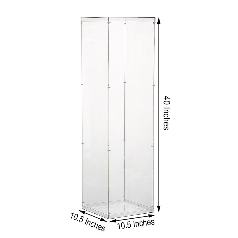 CLEAR 40" Acrylic DISPLAY BOX Centerpiece Floor Standing Wedding Decorations gallery