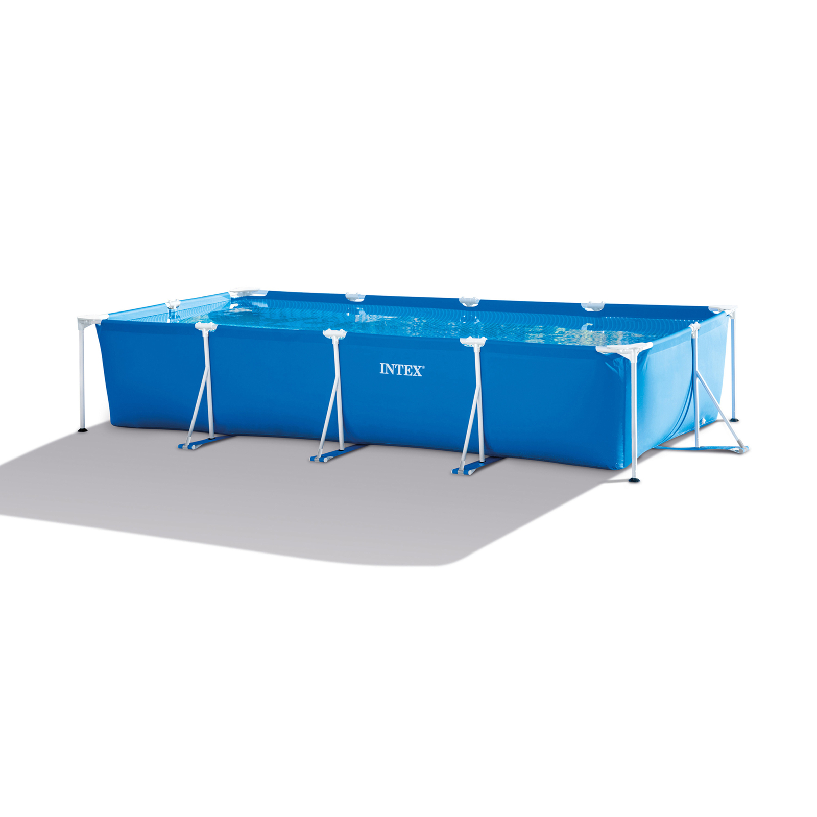 Intex 14ft x 33in Rectangular Above Ground Backyard Swimming Pool with Filter gallery