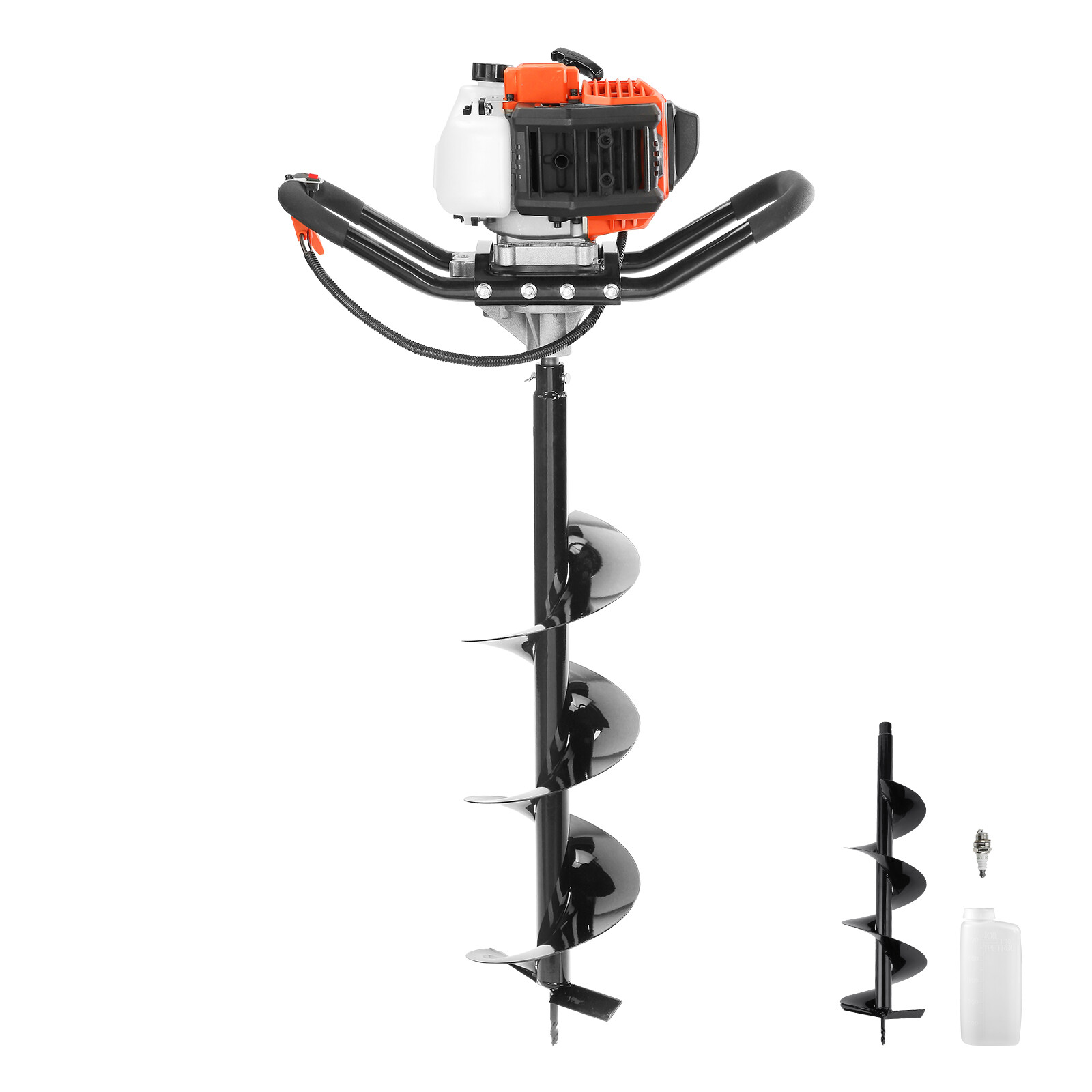 Post Hole Digger 43cc Gas Powered Earth Digger with 8" Auger Drill Bit gallery