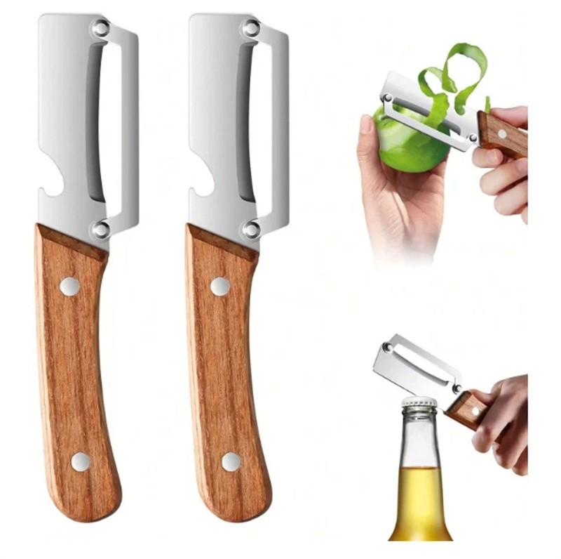 2PCS 2 in 1 Multi-Functional Vegetable Peeler for Kitchen Stainless Steel Peeler gallery