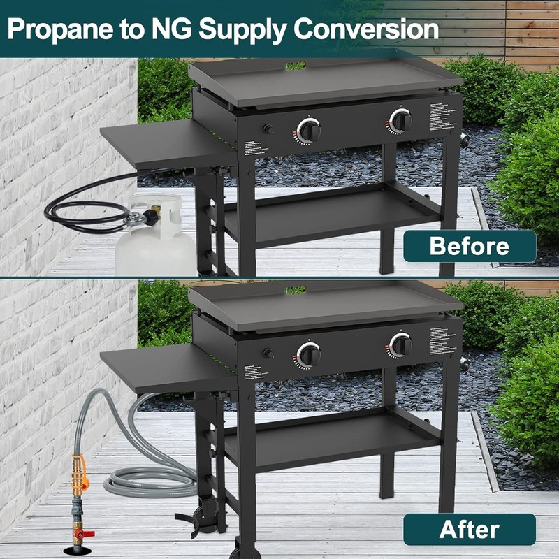 #NEW Propane to Natural Gas Conversion Kit for Blackstone 28 36 Griddle 12ft gallery