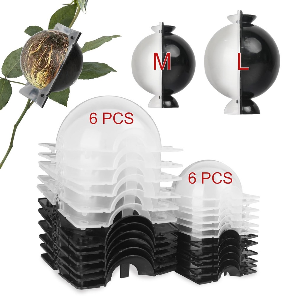 Tree Root Growing Box - Air Layering Pods Propagation Kit, Reusable Grafting Bal
