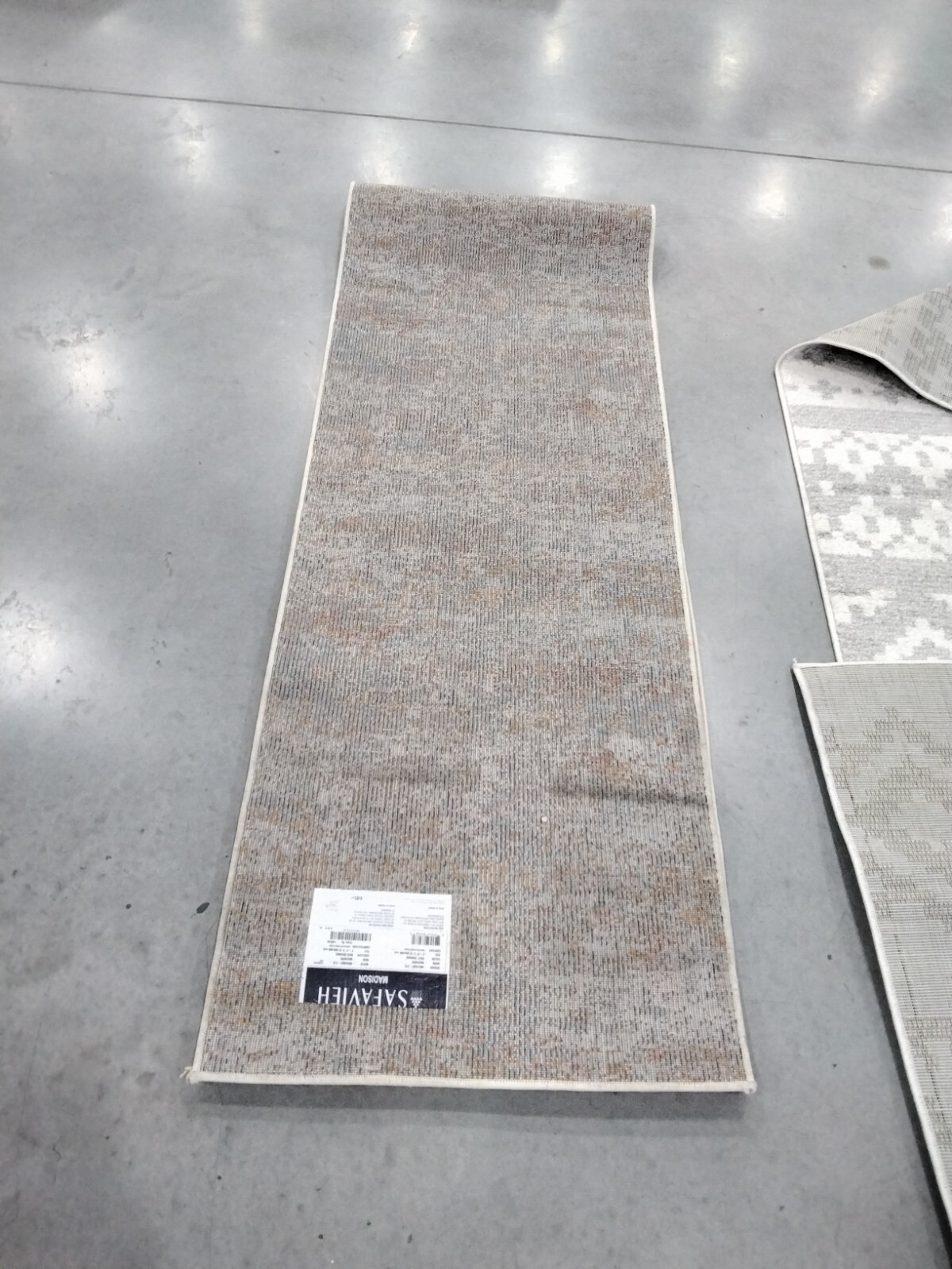 GREY / ORANGE 2'-2" X 12' Back Stain Rug, Reduced Price 1172747589 MAD460F-212 gallery