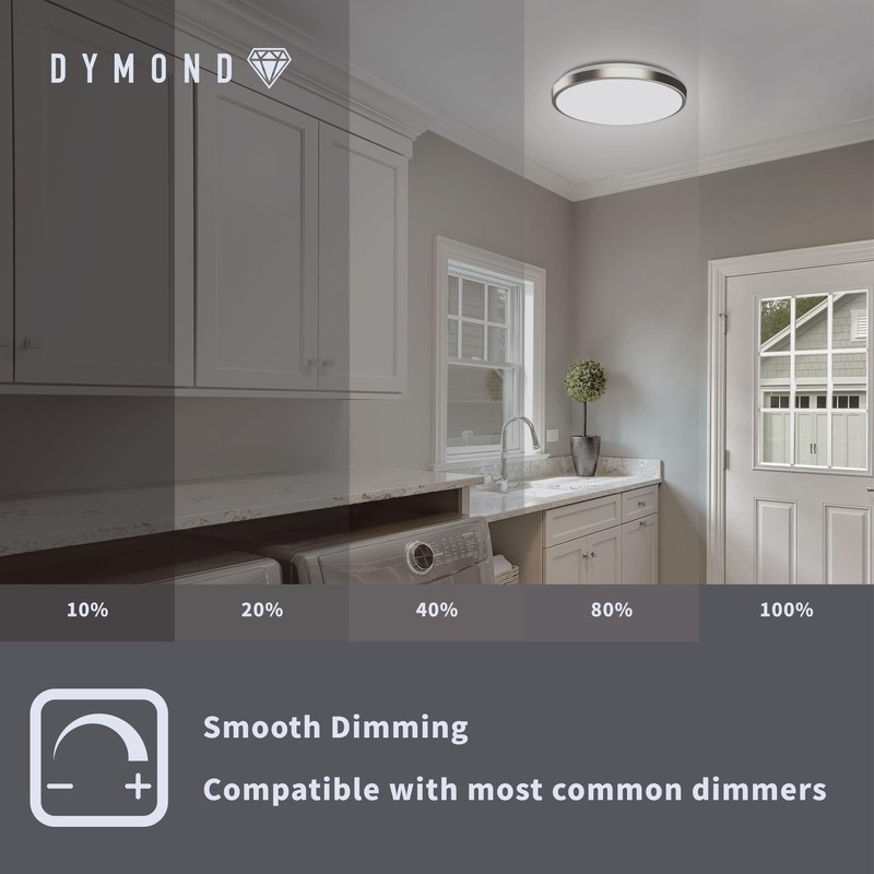 DYMOND LED Ceiling Light Flush Mount 10 Inches Ceiling Light Fixture Dimmable... gallery