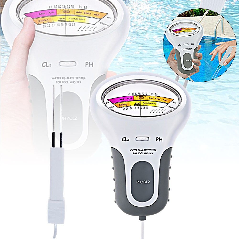 Swimming Pool Kit Meter Chlorine Digital PH Water Quality Tester Level MonitorOY gallery