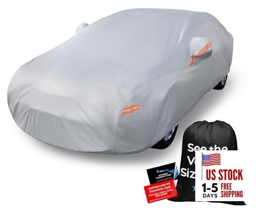 10-Layer Car Cover Waterproof All A4 - see Vehicle Size Chart Reflective gallery