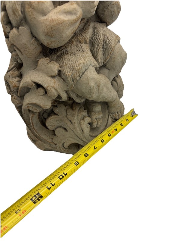 Titan Playing Flute Gargoyle Garden Statue 15" Pan Old Man Fiberglass Resin gallery
