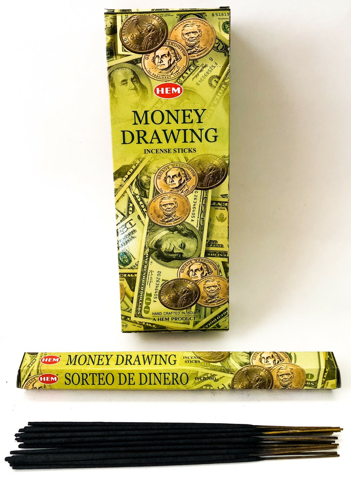 Hem Money Drawing Incense Sticks - Pick 20-40-80-100-120-160-200 Free Shipping gallery