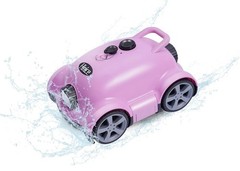 Cordless Robotic Pool Cleaner,Automatic Pool Vacuum Robot up to 2153 sq ft Pink
