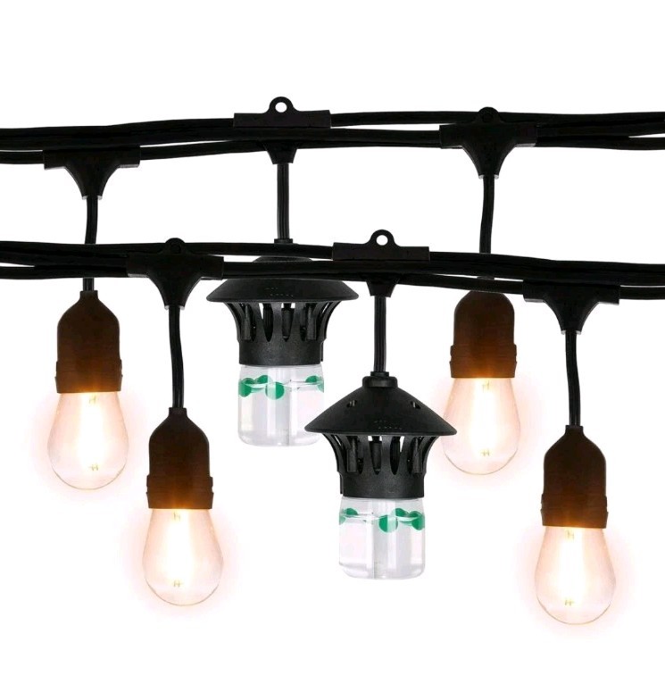 TIKI Brand BiteFighter LED String Lights-12 Bulbs & 3 Mosquito Repellent Pods gallery
