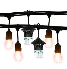TIKI Brand BiteFighter LED String Lights-12 Bulbs & 3 Mosquito Repellent Pods
