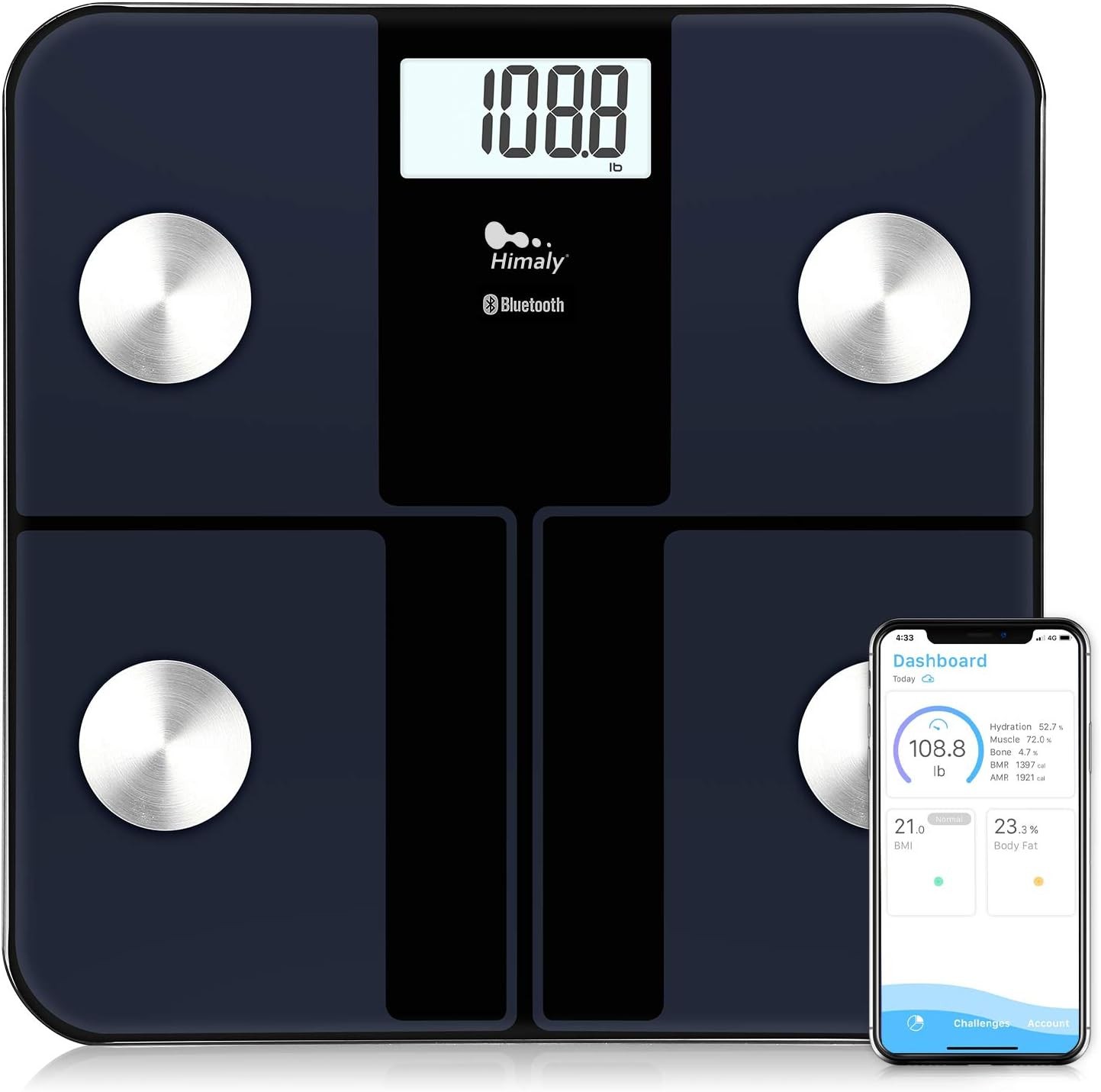USB Recharable Bathroom Scale for Body Weight, Digital Weight gallery