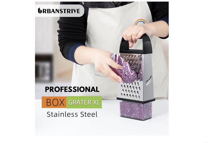 Cheese Grater with Container Box Grater Stainless Steel Graters for Kitchen Chee gallery
