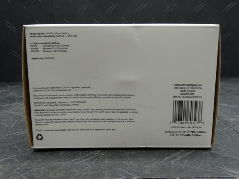 USI 2-Pack 10-Year Battery Combination Smoke & Carbon Monoxide Detector w/Alarm gallery