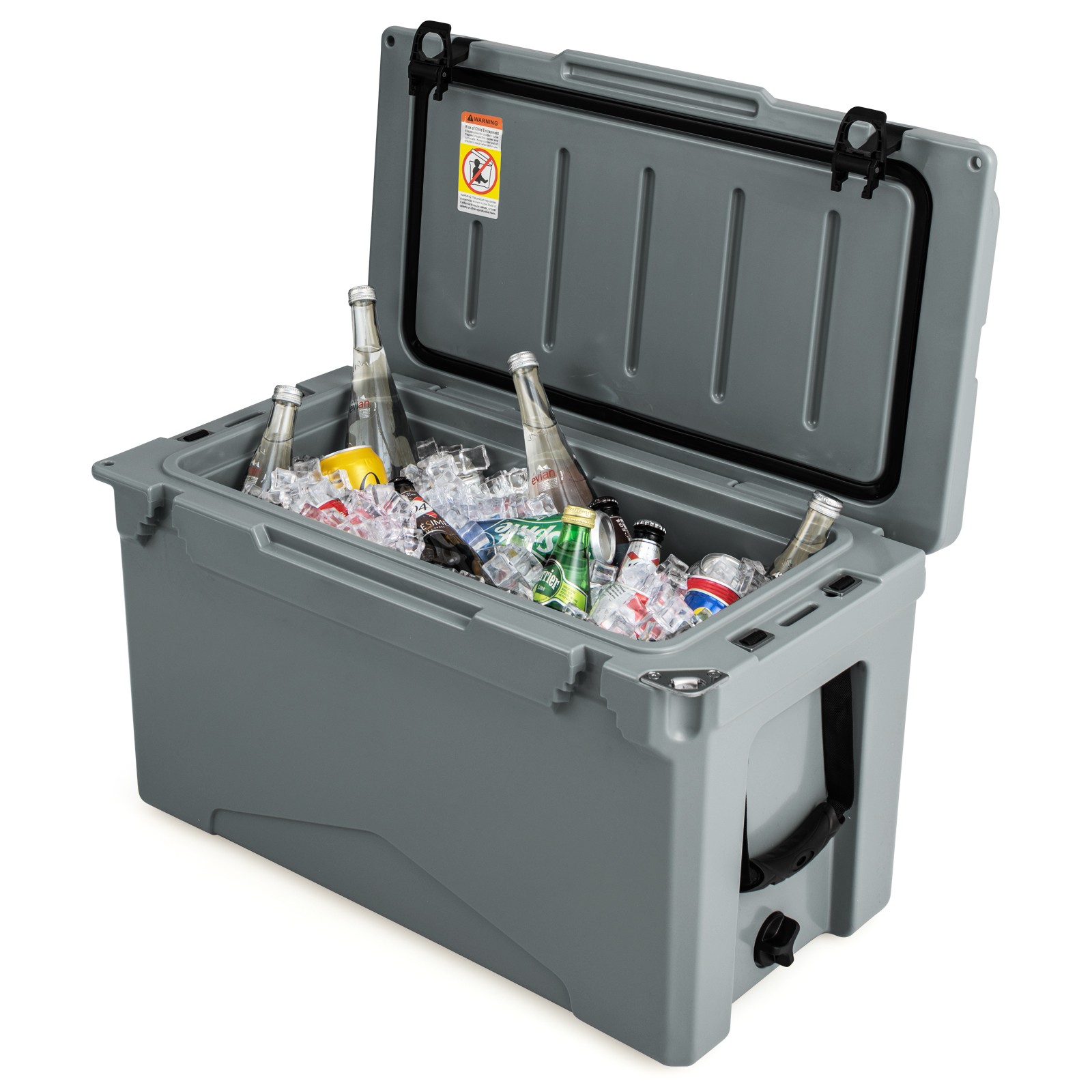 50 QT Rotomolded Cooler Portable Ice Chest Ice Retention for 5-7 Days Charcoal gallery