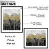 Fxojyvo Picture Frame Set 6 Pack 20x24 16x20 with Mat Black gallery