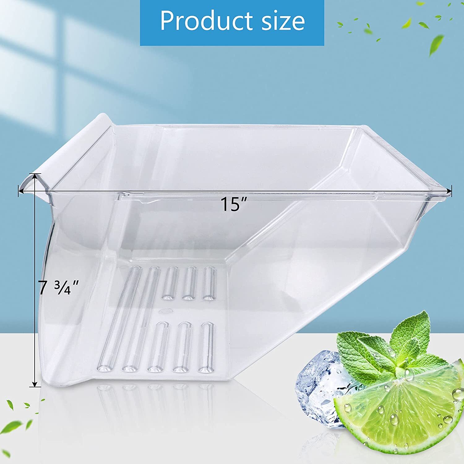 WP2188664 Genuine (OEM) Whirlpool Refrigerator Meat Pan (Drawer 2188664 gallery