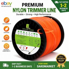String Trimmer Line Square Orange Heavy Duty Weed Eater String Premium Nylon U