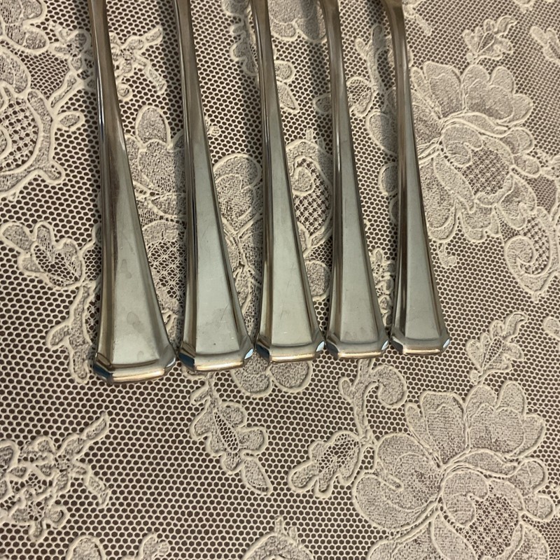 Oneida Maestro St. Leger Dinner Forks SSS 7 1/4" Stainless Lot of 5 gallery