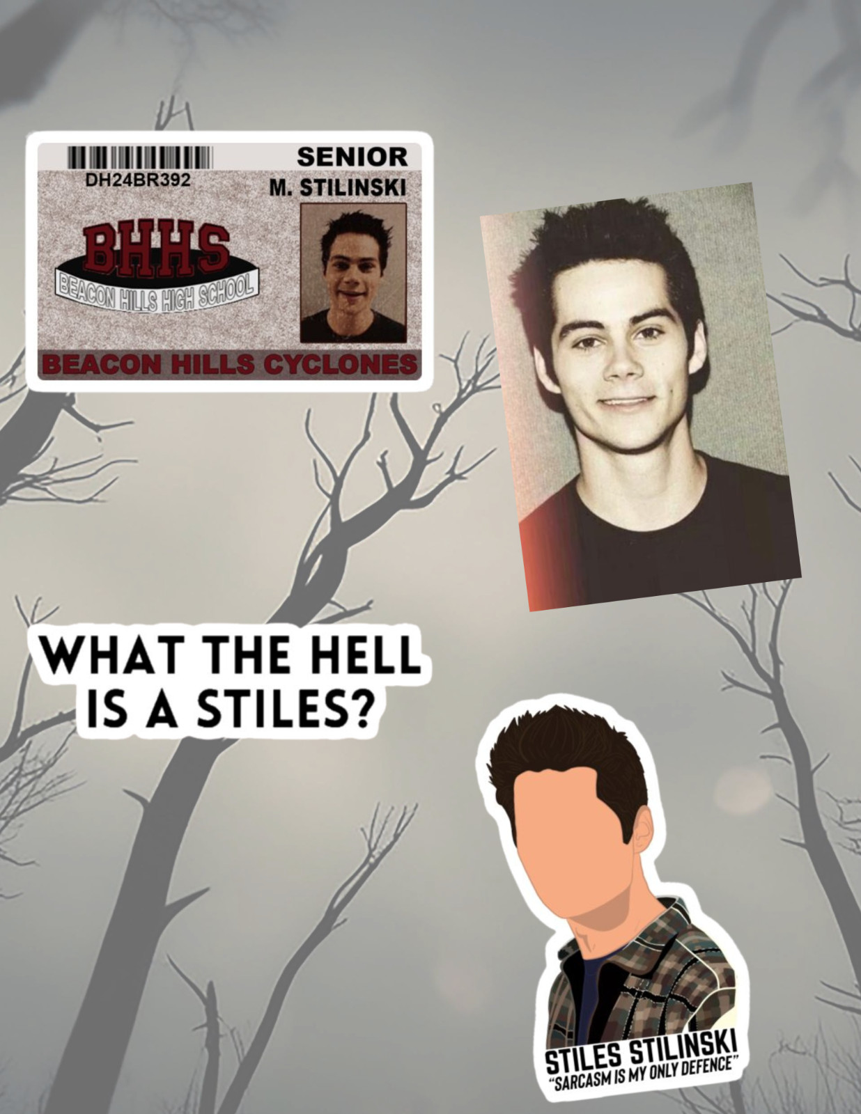Teen Wolf Stiles TV 4pc Sticker Pack gallery