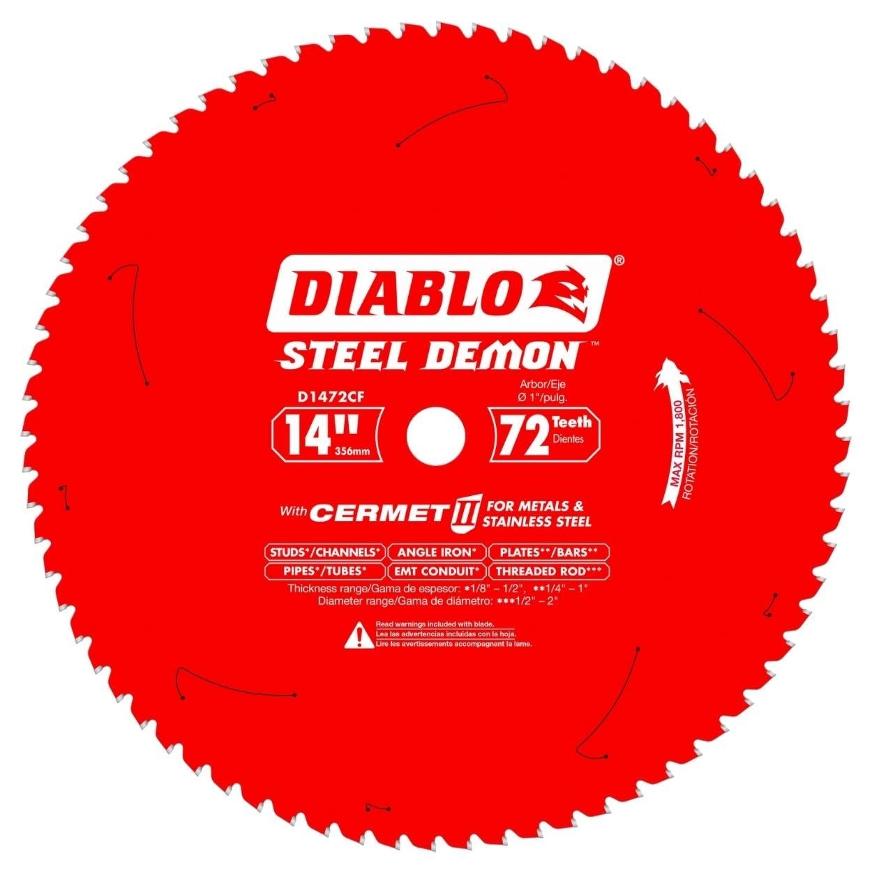 High-Performance 14" Cermet II Saw Blade - 72 Teeth for Precision Metal Cuts gallery