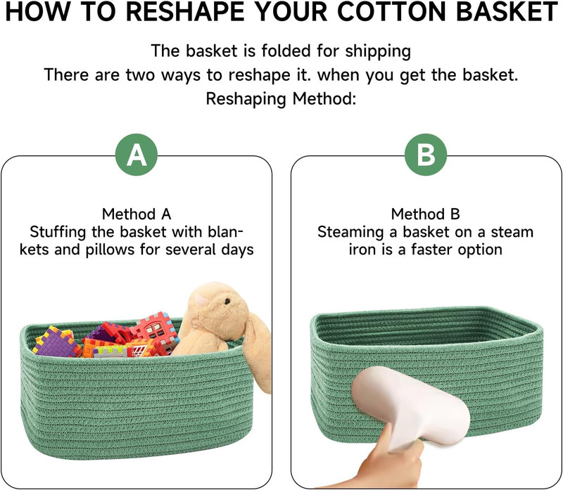 Small Storage Baskets for Organizing | Closet Organizer Bins | Shelf Toy Basket gallery