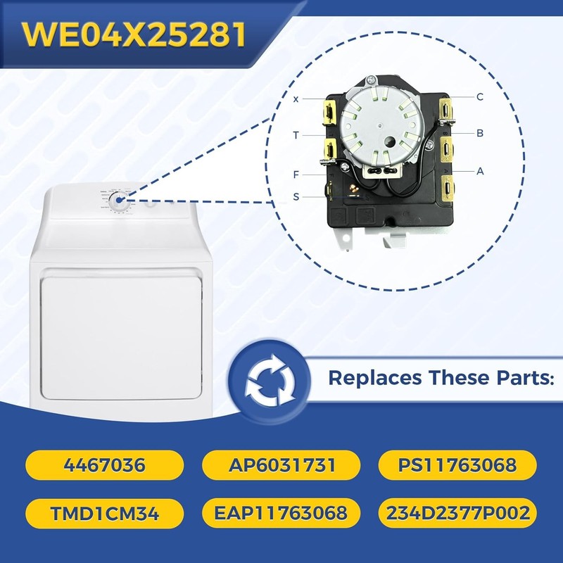 Dryer Timer Compatible with GE Hotpoint GTD33GASK0WW GTD33PASK0WW gallery