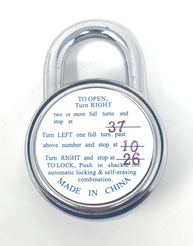 Standard Dial Combination Lock, 2 in. Wide with Different Combination gallery
