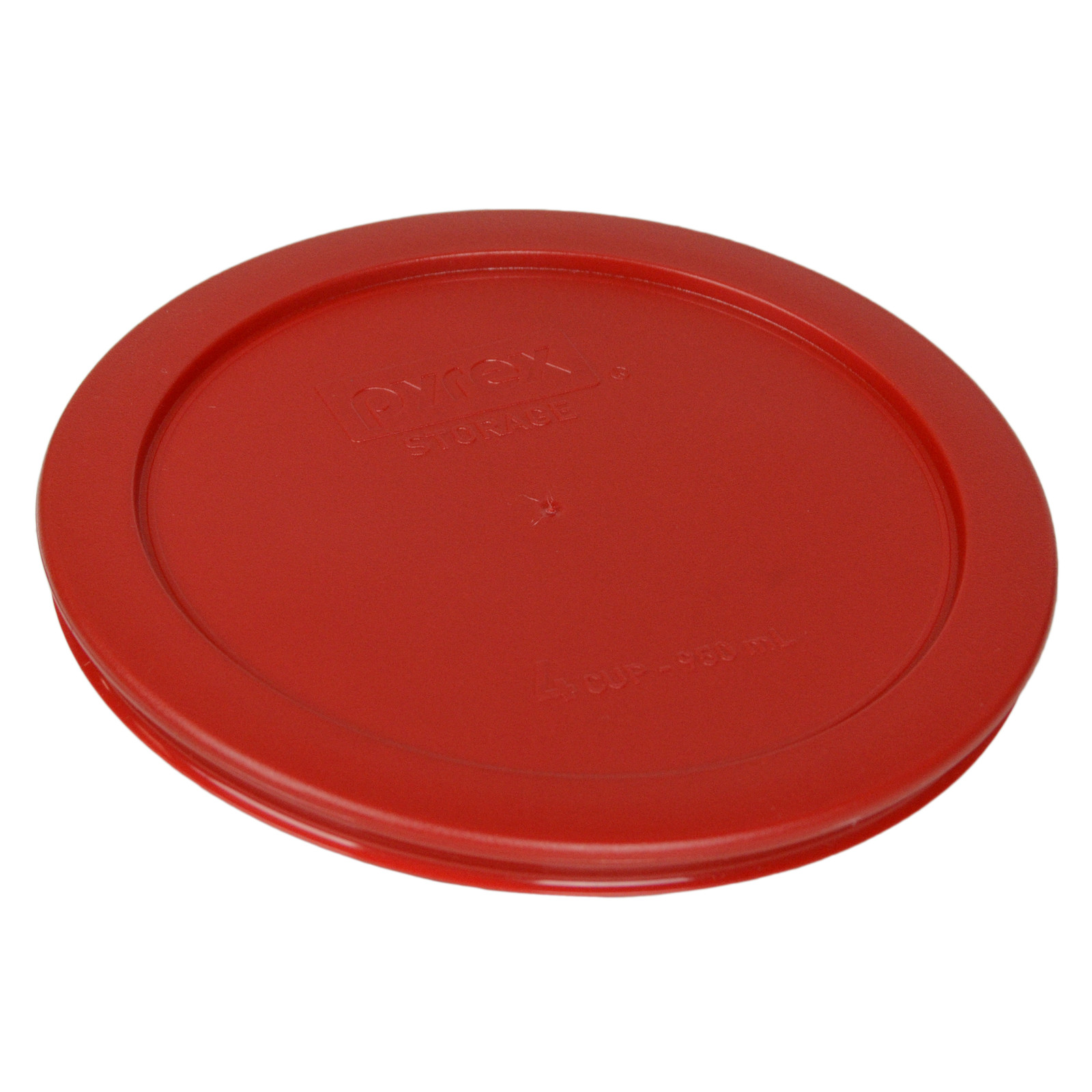 Pyrex 7201-PC 6" Poppy Red Round Plastic Cover Lid New for 7201 4-Cup Glass Bowl gallery
