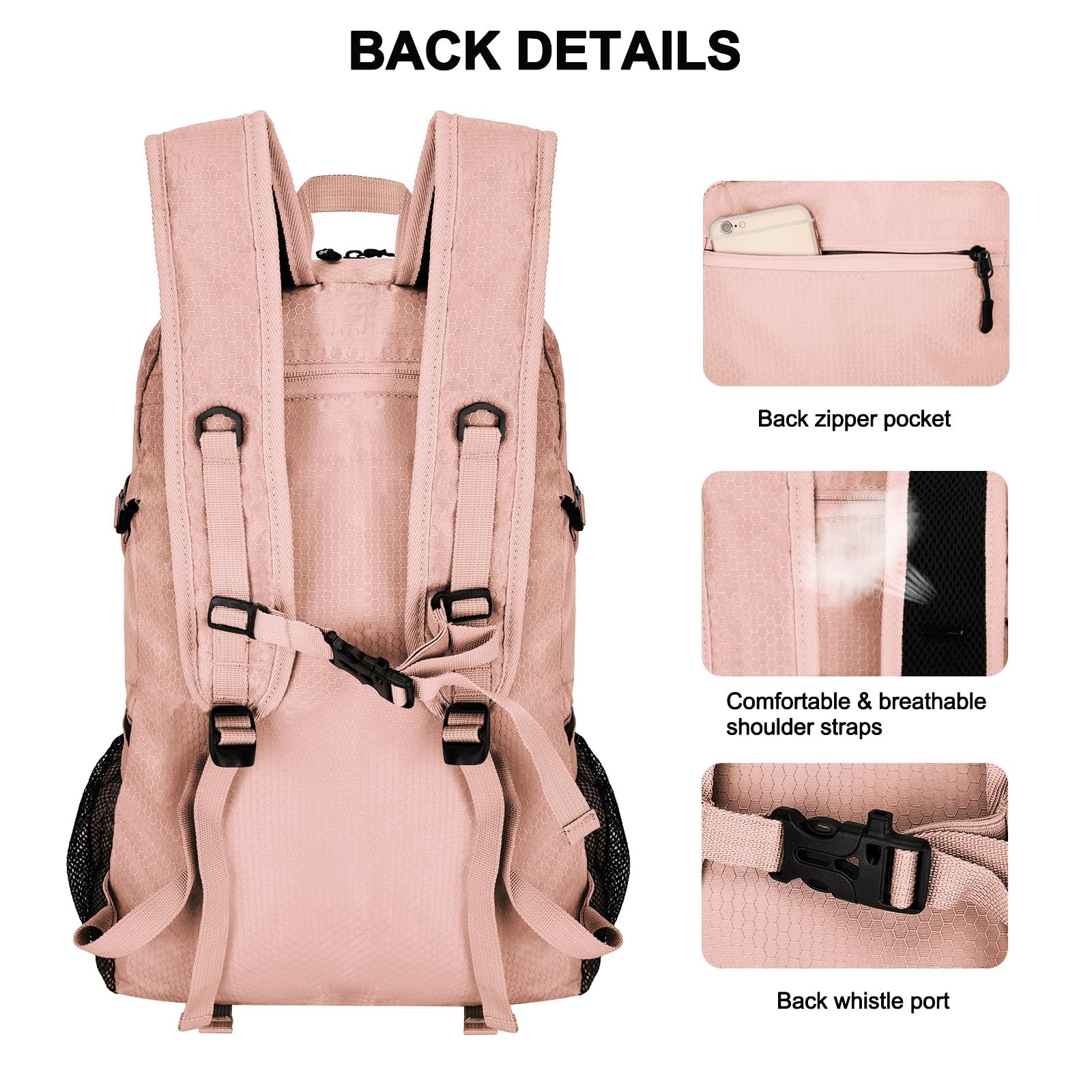 45L Hiking Backpack Lightweight Foldable, Waterproof Camping Backpack with Ra... 5