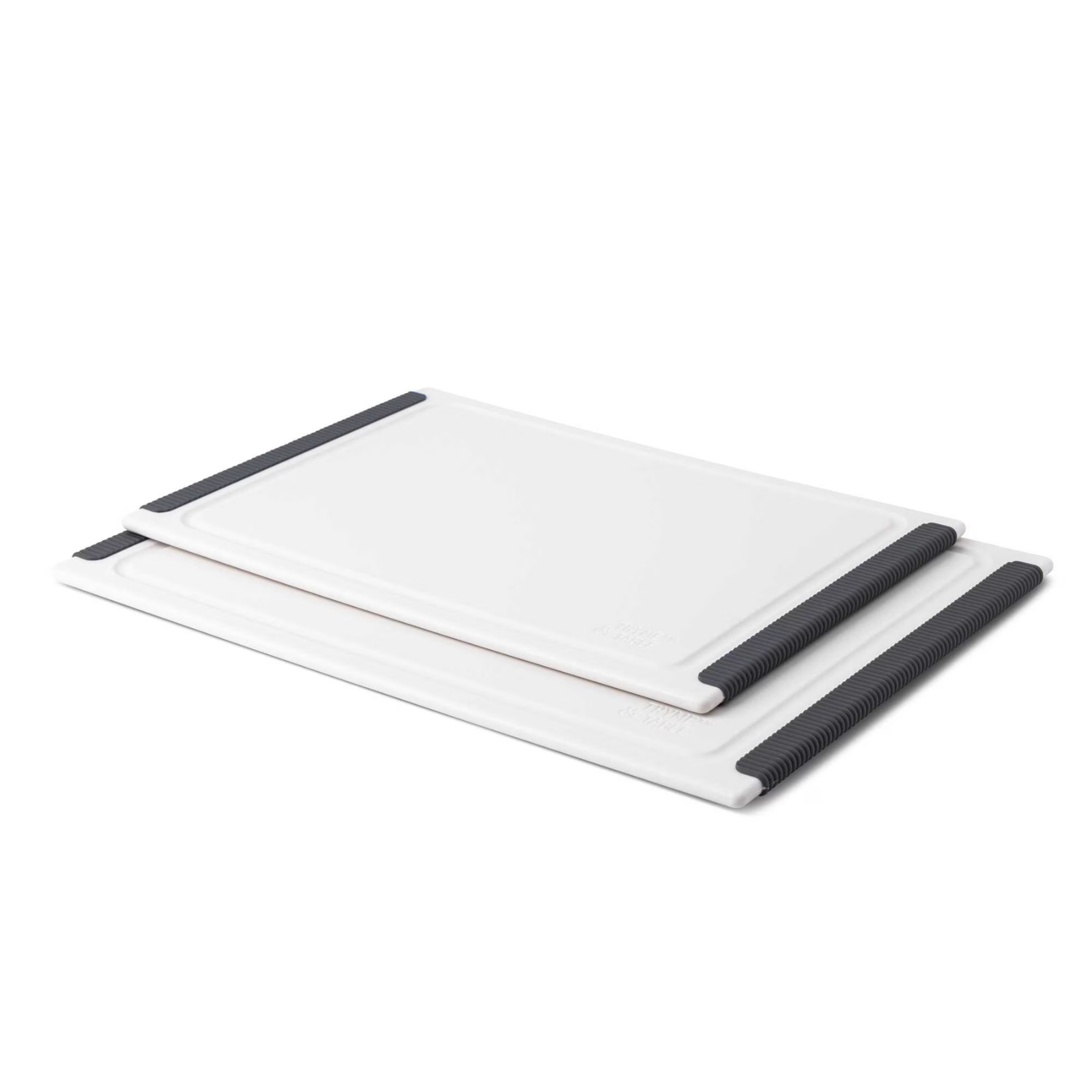 2 Piece Plastic Cutting Board Set Non Slip Juice Grooves Kitchen Chopping Boards gallery