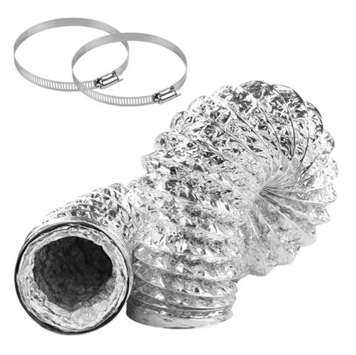 Dryer Vent Hose 3 Inch Diameter 10 Feet Length Non-Insulated Double Layer 3 gallery