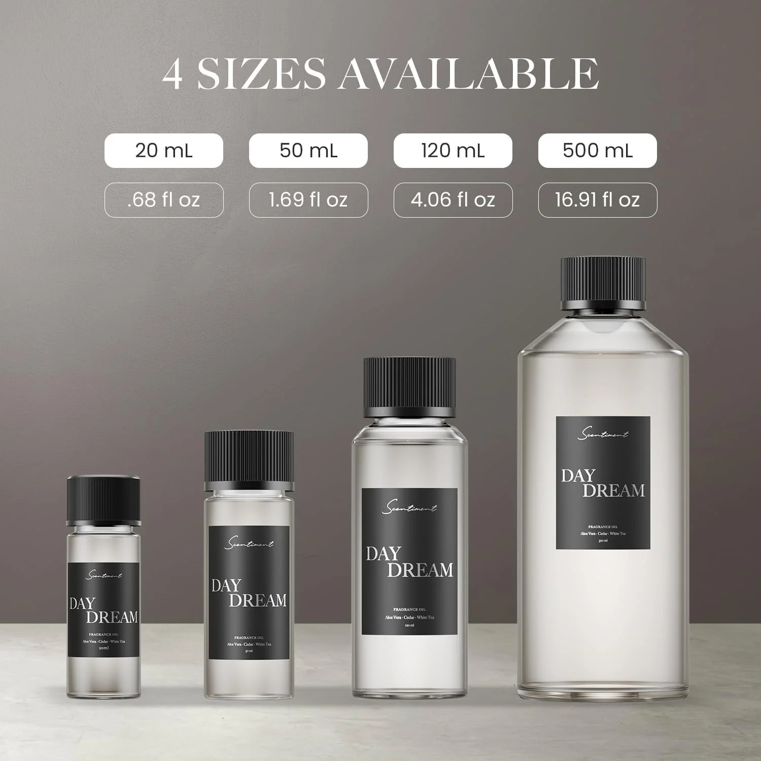 Scentiment Day Dream Diffuser Oil - Aloe Vera, Cedar, White Tea Scent for Diffus gallery