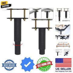 4 PCS Adjustable Height Center Support Leg for Bed Frame, Bed Center Slat Hea…