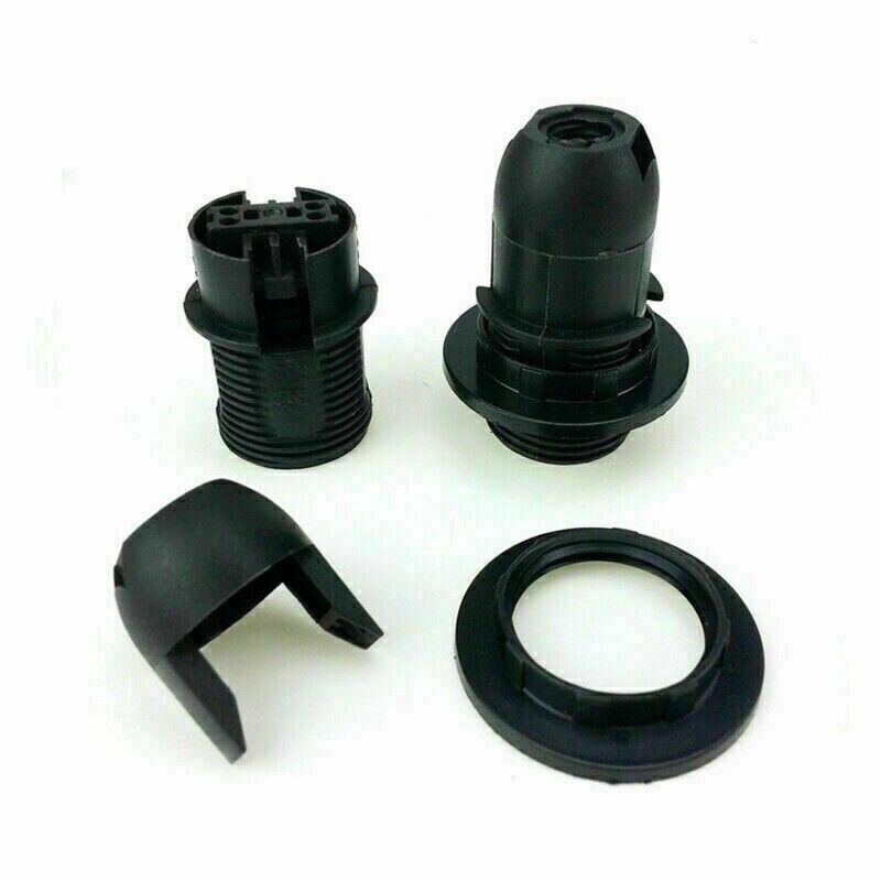 Half-tooth standard plastic Screw Cap Holder LED Lamp Plastic E14 Card type gallery