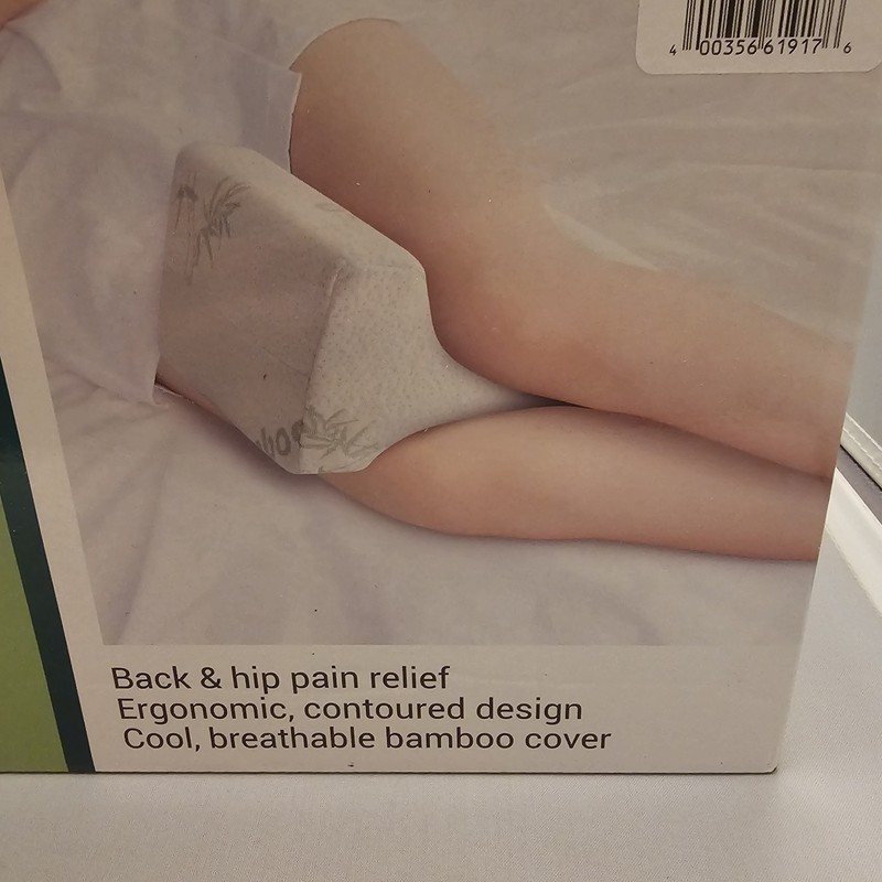 Fine Life Memory Foam Leg & Knee Pillow w/Bamboo Fiber Cover, Brand New, NIB gallery