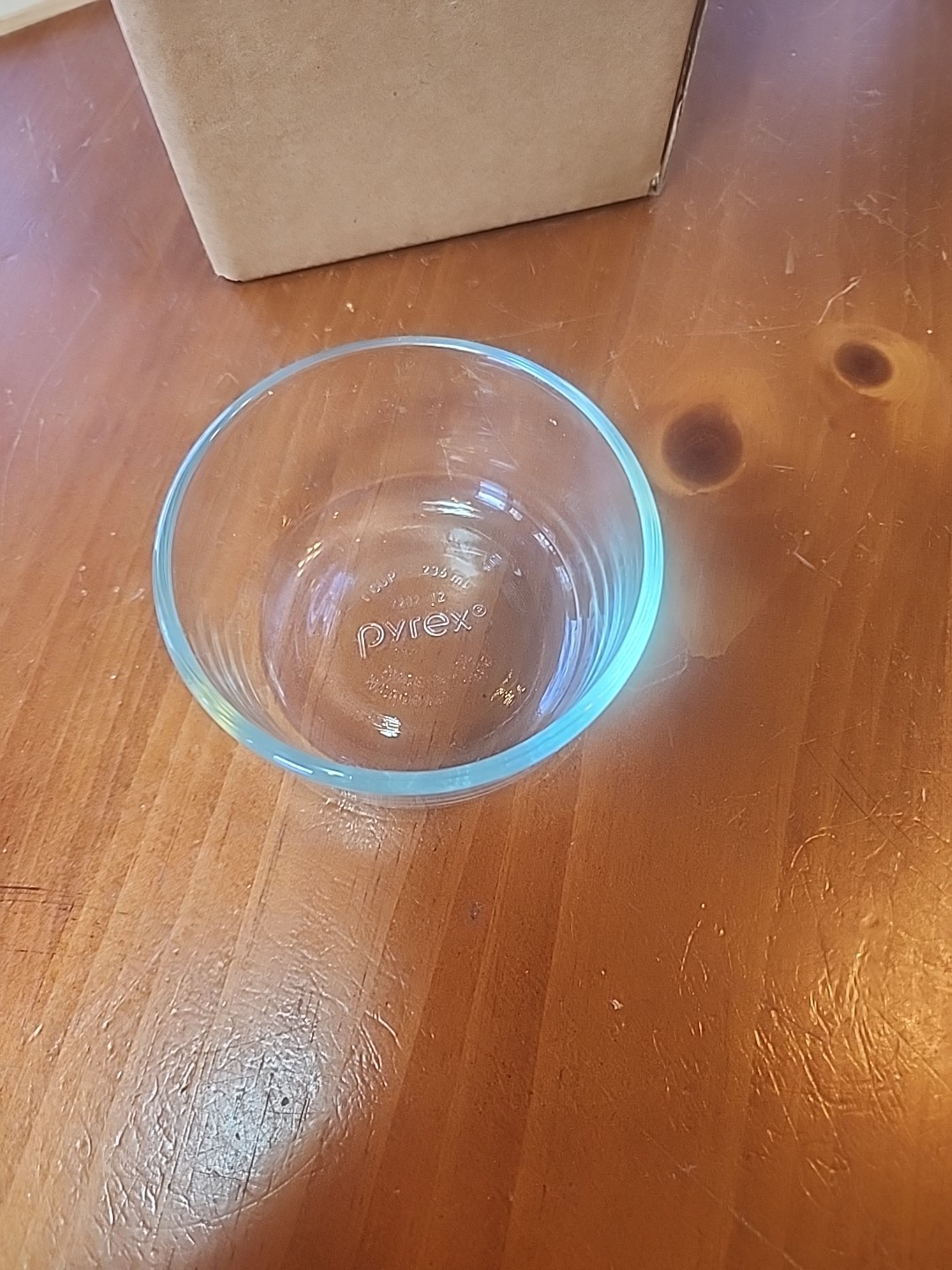 Pyrex 7202A 1 Cup 236 mL Clear Round Glass Food Storage Bowl No Lid Made in USA gallery