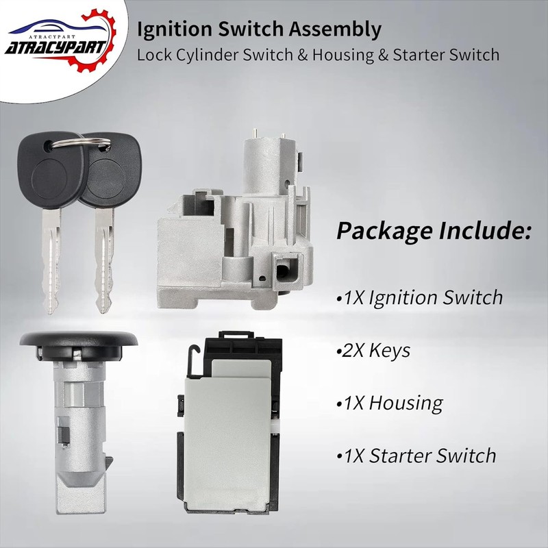 OEM Ignition Assembly Replacement for 2003-2007 Chevy, Cadillac, GMC Vehicles gallery