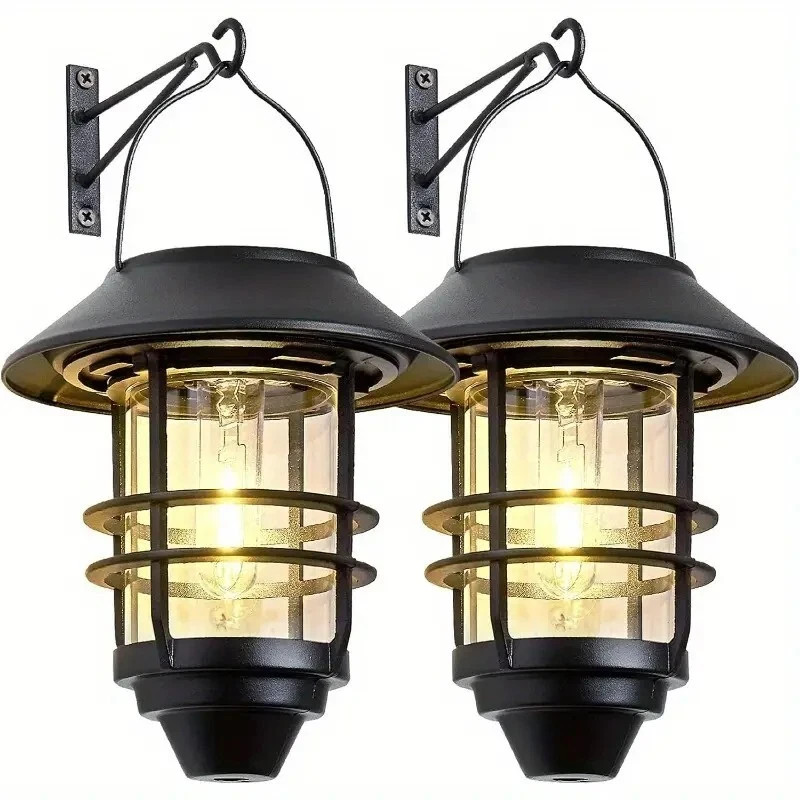 2-Pack Outdoor Waterproof Solar Lanterns with Mounting Kit FREE SHIPPING gallery