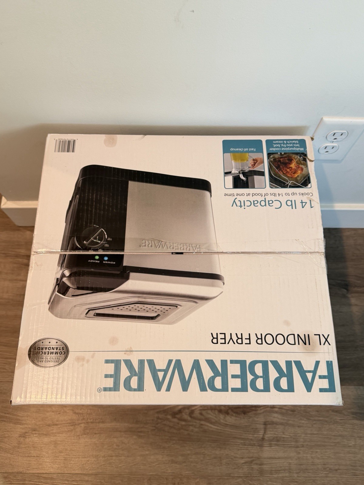 Farberware Indoor Turkey Fryer XL Capacity 14 lbs 201626 Deep Fryer Boiler New! gallery