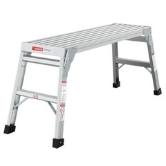 40″ Work Platform Aluminum Portable Bench Folding Ladder ANSI Capacity 225 LBS