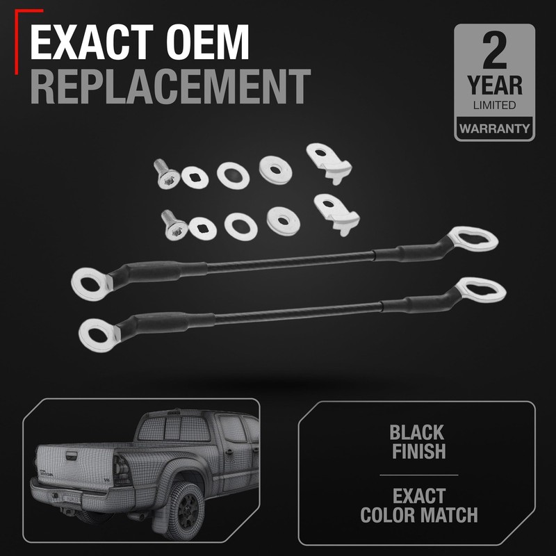 Tailgate Cable Replacement Set, Rear Left & Right Side , Compatible with 2005... gallery