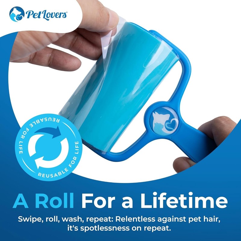 Reusable Lint Roller Polypropylene Multi-Surface Pet Hair Remover Washable Eco gallery