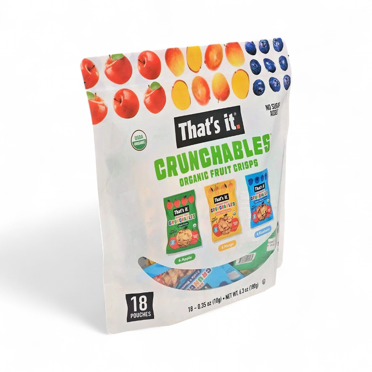 That's It Crunchable Fruit Crisps Apple, Mango, Blueberry Variety, 18 Pack gallery