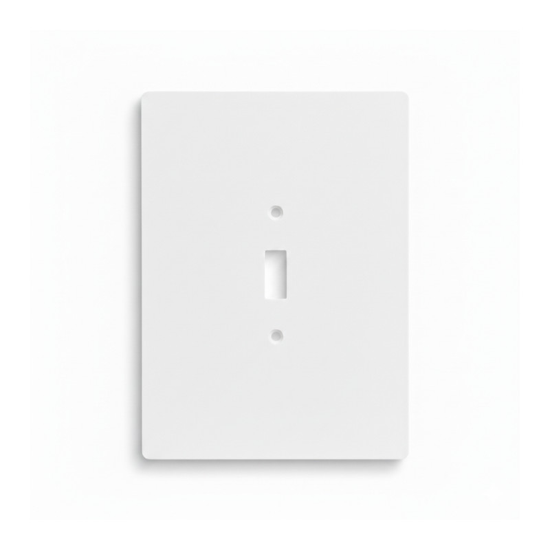 Oversize Toggle Light Switch Cover Wall Plate 5x7 Jumbo White 1-Gang USA Made gallery