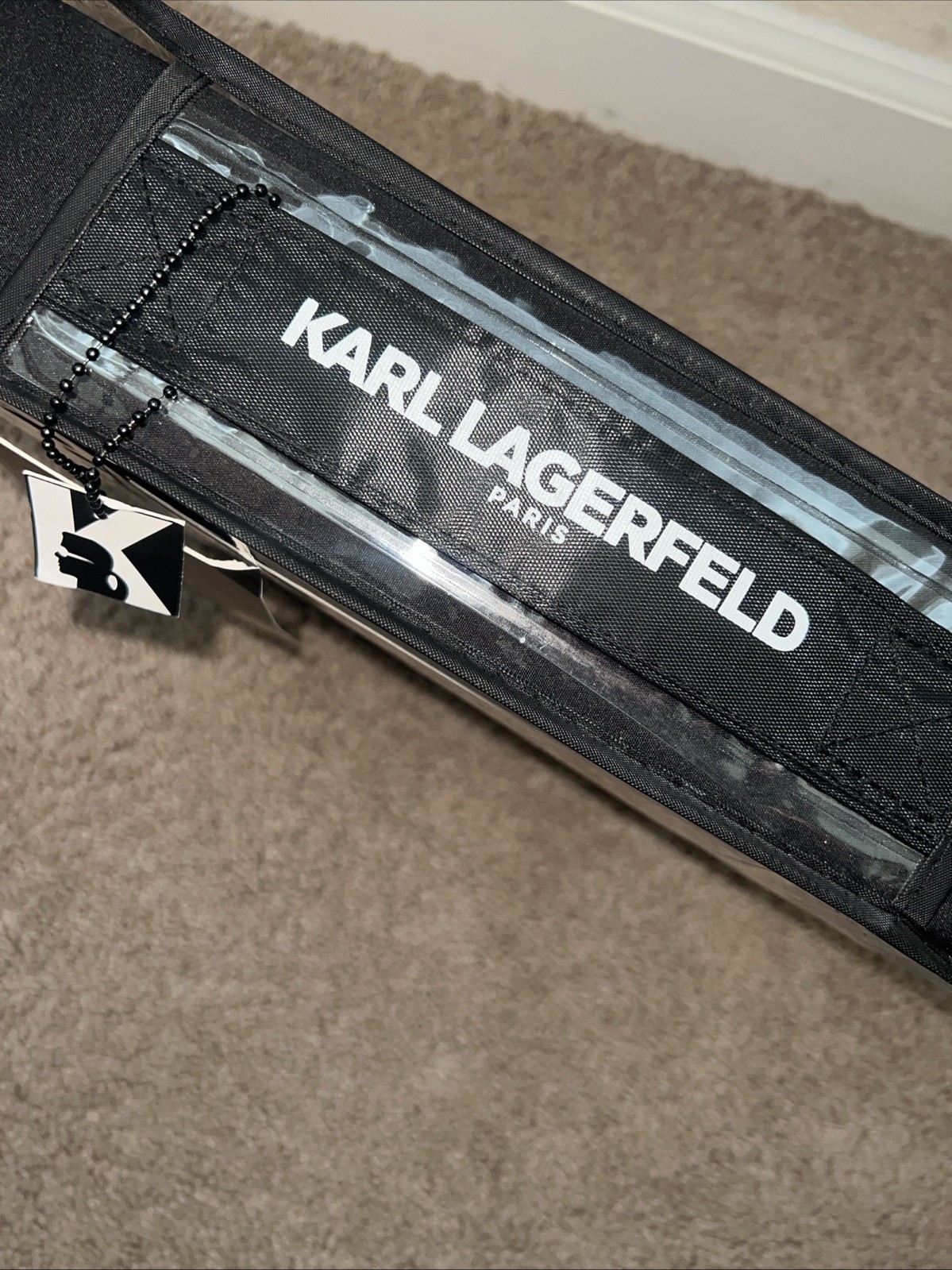 New Karl Lagerfeld 3 Piece Sheet Set Twin Inky Jet Black Microfiber gallery
