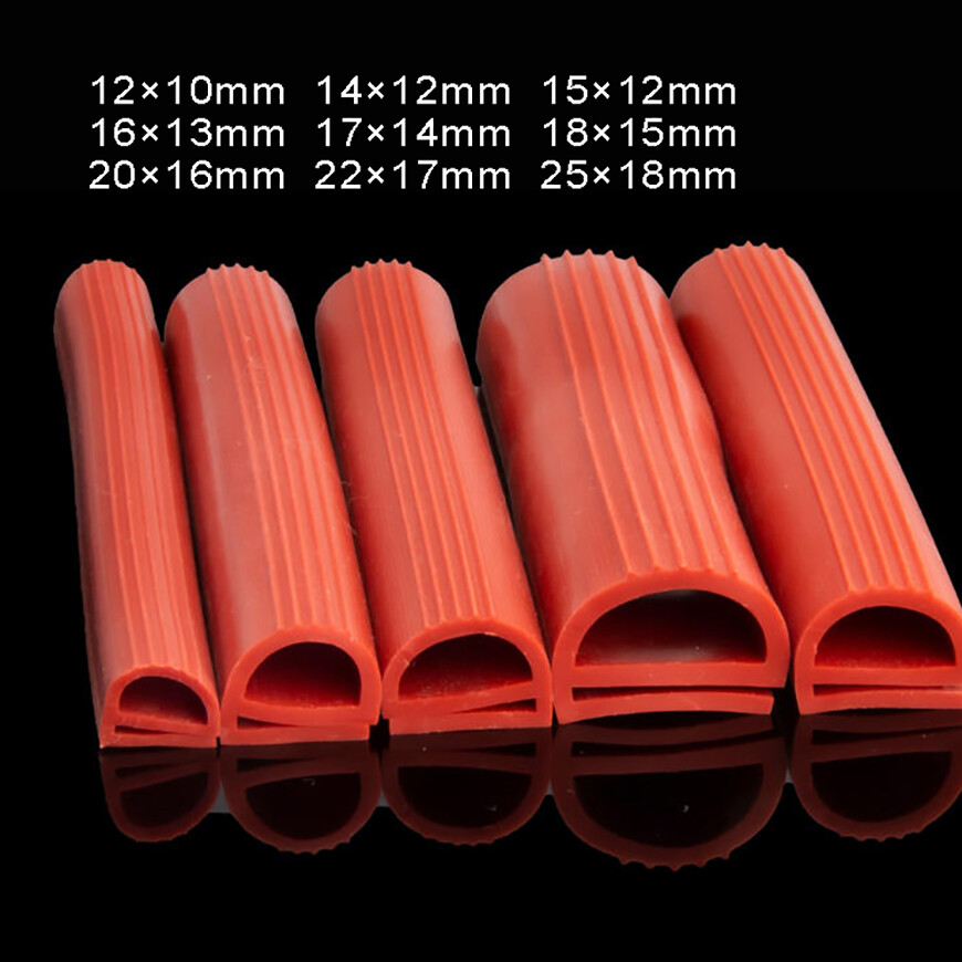 High Temperature Resistant e Type RED Silicone Oven Seal Strip Draught Excluder gallery